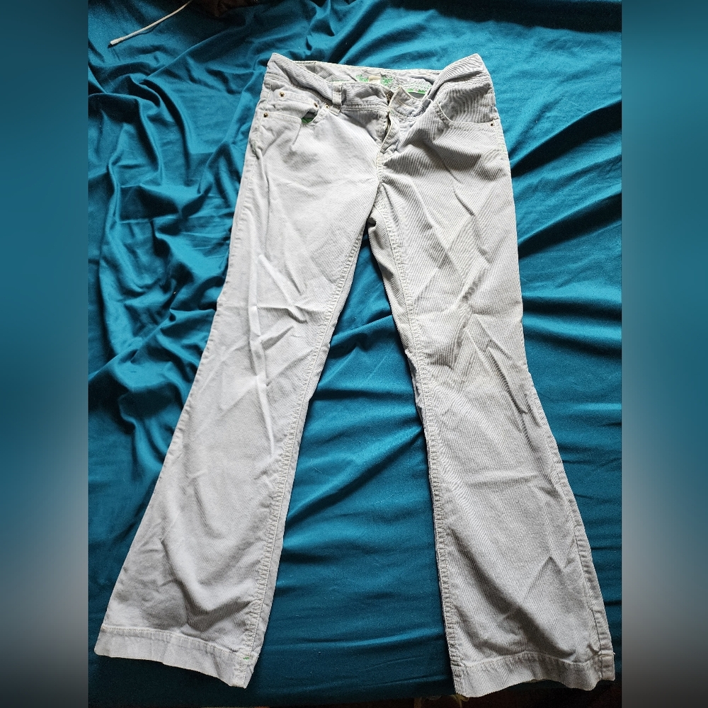 American Eagle Outfitters Grayish Blue (Ice Blue) Corduroy Pants